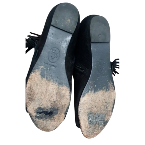 Ash nolita black suede fringe open toe ankle boots size EU 37 - Picture 7 of 11